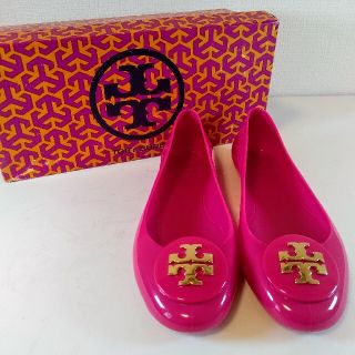 トリーバーチ(Tory Burch)のトリーバーチ  フラットシューズ  ラバーシューズ レインシューズ ピンク(バレエシューズ)