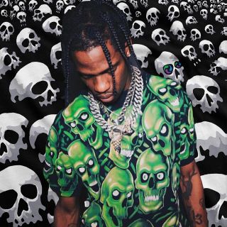 Travis Scott着用 90s LIQUID BLUE イーグル Tシャツ