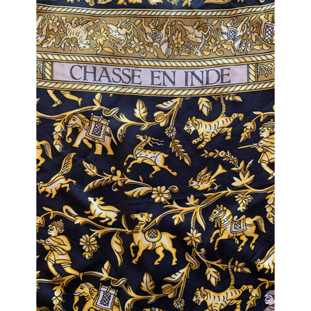 エルメス スカーフ シルクツイル カレ90 "インドの狩猟"