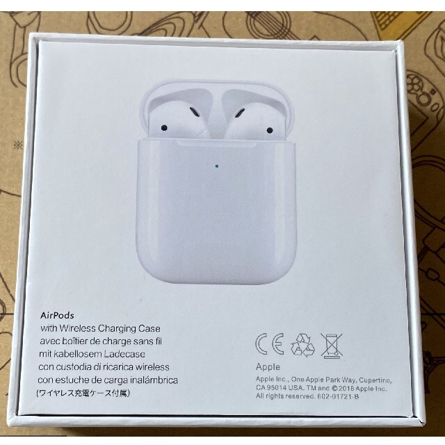 Airpods 第2世代　ワイヤレス充電対応　正規品　ほぼ未使用