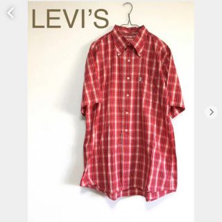 リーバイス(Levi's)のゆ様専用　リーバイス　半袖シャツ チェックシャツ赤チェック(シャツ)