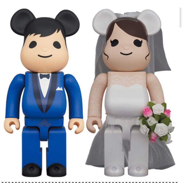 BE@RBRICK】 グリーティング結婚 4 PLUS 400％ベアブリック - その他