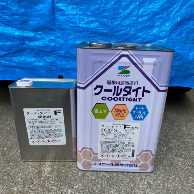 97%OFF!】 クールタイト F 16Kセット A色 艶有 屋根用遮熱塗料 ふっ素 エスケー化研