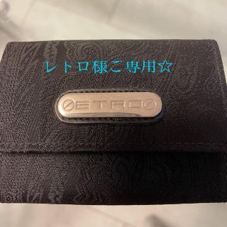 エトロ(ETRO)のETRO ミニ財布　ブラック(財布)