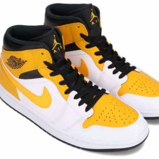 ナイキ(NIKE)のAir Jordan1 MID ユニバーシティイエロー(スニーカー)