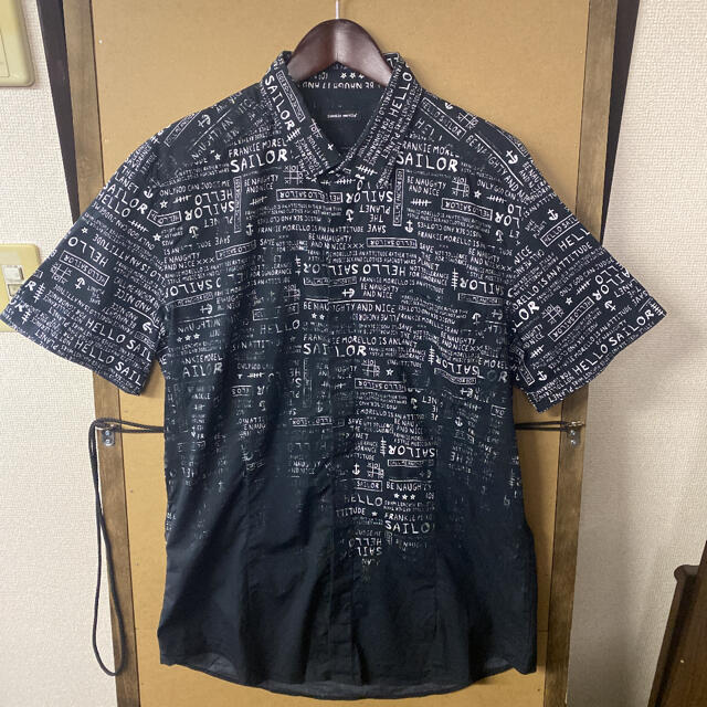 【美品】インポート FRANKIE MORELLO デザインシャツ Lサイズ