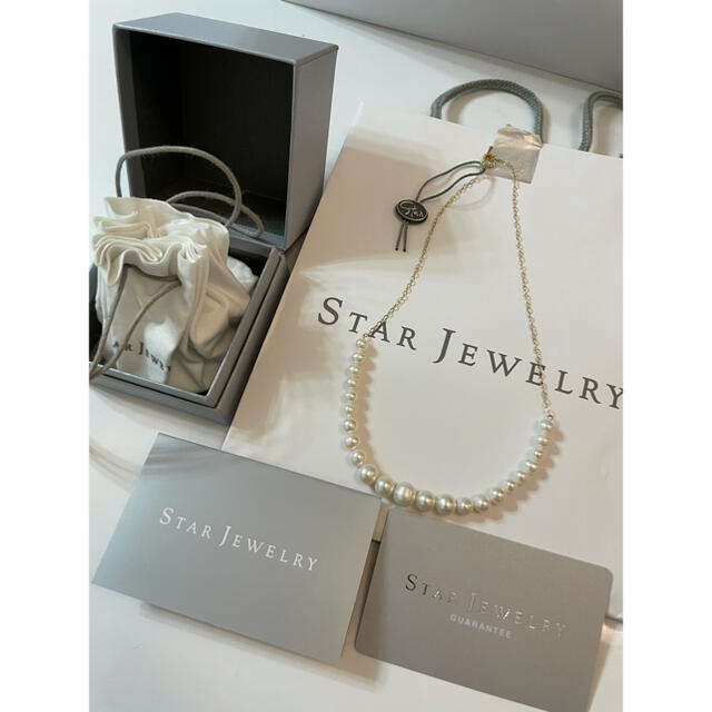 Star Jewerly スタージュエリー　K10G パールロープ　ネックレスレディース