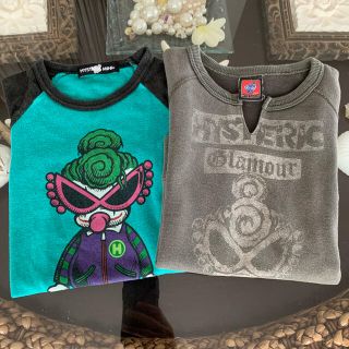 ヒステリックミニ(HYSTERIC MINI)のヒスミニ　7分Tシャツ　スェット半袖　110センチ(Tシャツ/カットソー)