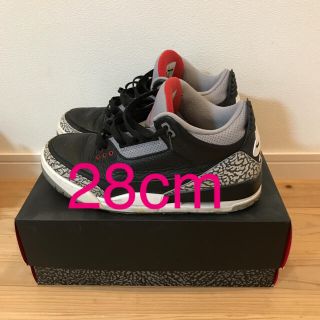 ナイキ(NIKE)のAir Jordan 3  OG Black Cement 2018 28cm(スニーカー)