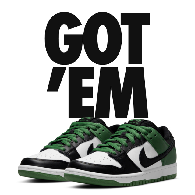 NIKE SB DUNK LOW PRO 'CLASSIC GREEN' 1