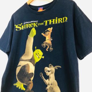 希少 00s ビンテージ Shrek 2 シュレック ムービー プロモ Tシャツ