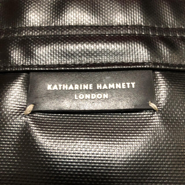 KATHARINE HAMNETT(キャサリンハムネット)の★USED★KATHARINE HAMNETT ビジネスリュック　黒 メンズのバッグ(ビジネスバッグ)の商品写真