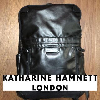 キャサリンハムネット(KATHARINE HAMNETT)の★USED★KATHARINE HAMNETT ビジネスリュック　黒(ビジネスバッグ)