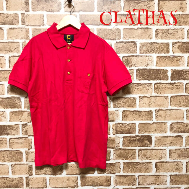 CLATHAS(クレイサス)の【希少】❤クレイサス❤ ポロシャツ 赤 ブラウス 〈38〉春 夏 ゴルフ レディースのトップス(ポロシャツ)の商品写真