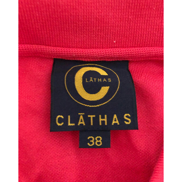 CLATHAS(クレイサス)の【希少】❤クレイサス❤ ポロシャツ 赤 ブラウス 〈38〉春 夏 ゴルフ レディースのトップス(ポロシャツ)の商品写真