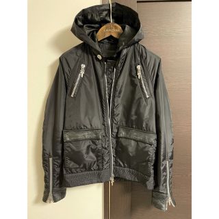 クロムハーツ(Chrome Hearts)のクロムハーツDEGENERATEナイロンレザーJKT⭐️ブラック黒Sサイズ美品(ライダースジャケット)