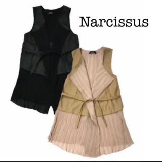 ナルシス(Narcissus)のNarcissus/レザープリーツジレ(ベスト/ジレ)