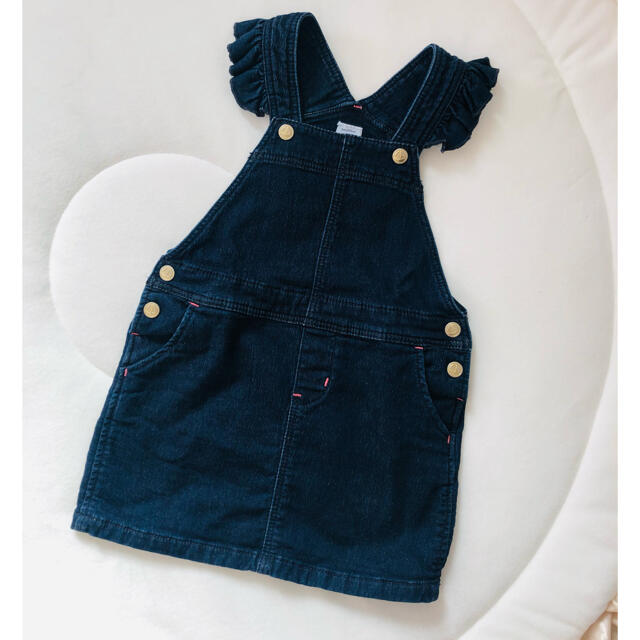 PETIT BATEAU(プチバトー)のプチバトー⭐︎デニムジャンパースカート キッズ/ベビー/マタニティのキッズ服女の子用(90cm~)(ワンピース)の商品写真