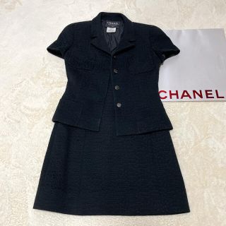 シャネル(CHANEL)のCHANEL半袖コットンスーツ　size38(スーツ)