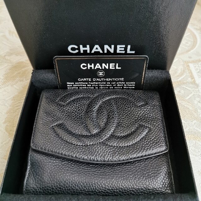 お財布CHANEL　シャネル　財布　ブラック