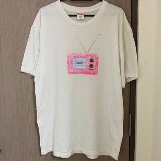 シュプリーム(Supreme)の美品　Supreme tv tシャツ ピンク シュプリーム(Tシャツ/カットソー(半袖/袖なし))