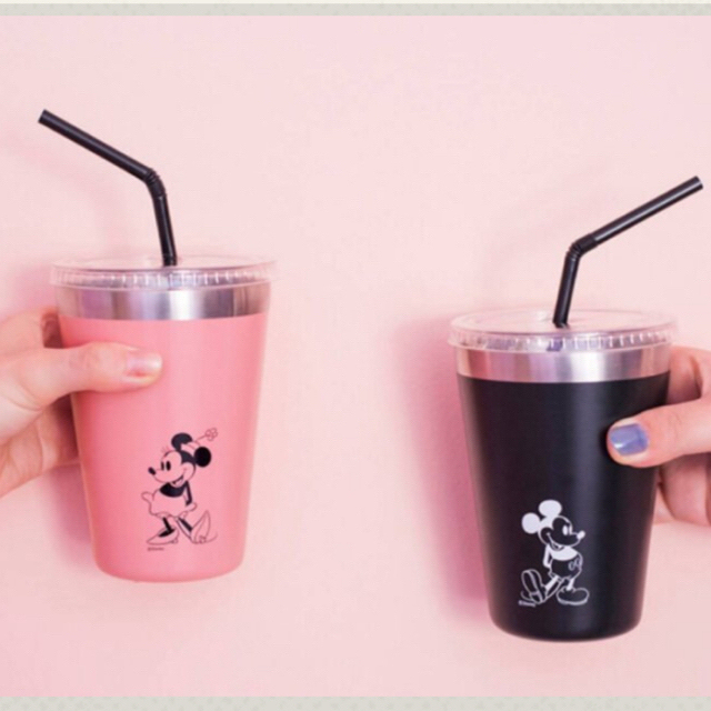 ミッキー&ミニー ファミマ 限定 タンブラー 2個セット ペア ピンク