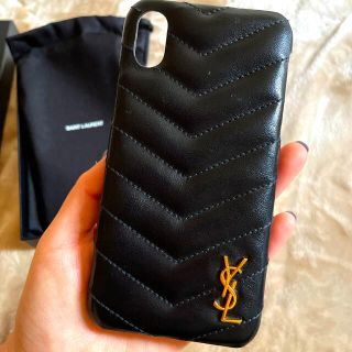 サンローラン(Saint Laurent)のSaint LaurentiPhoneケースiPhoneXブラック サンローラン(iPhoneケース)