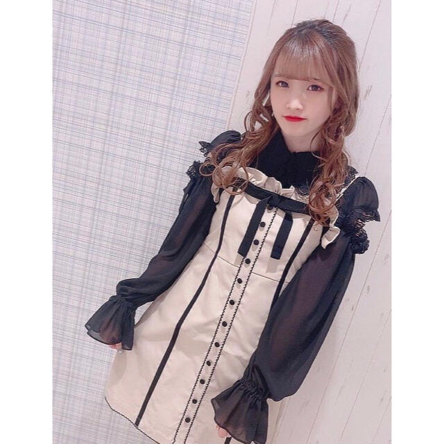 新品★スワンキス★リボンラインワンピース★ベージュ★Swankiss