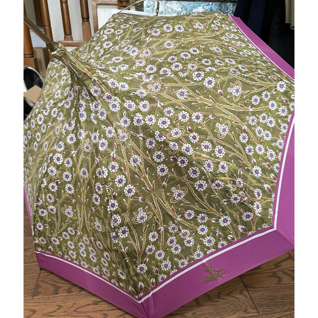 Vivienne Westwood(ヴィヴィアンウエストウッド)のヴィヴィアンウエストウッド　日傘　雨傘　兼用　バンブー　美品 レディースのファッション小物(傘)の商品写真