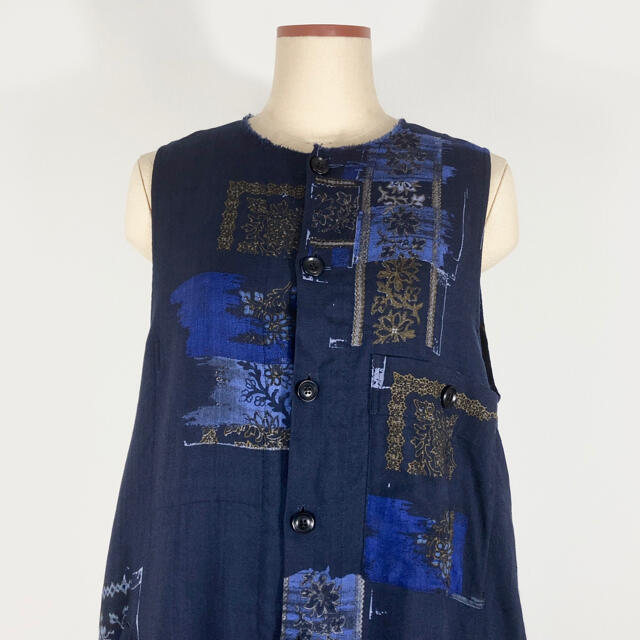 Y's ワイズ 20AW 総柄 ポケットデザイン ワンピース 217 満点の