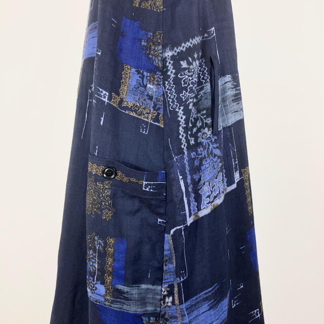 Y's ワイズ 20AW 総柄 ポケットデザイン ワンピース 217 満点の