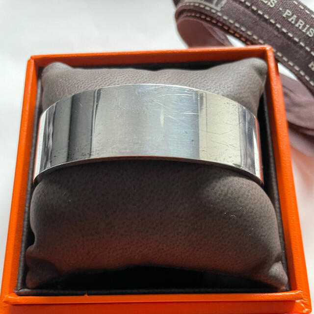 Hermes(エルメス)のHERMES エルメス　コリエドシアン　シルバー　バングル ブレス　MM　登坂着 メンズのアクセサリー(ブレスレット)の商品写真