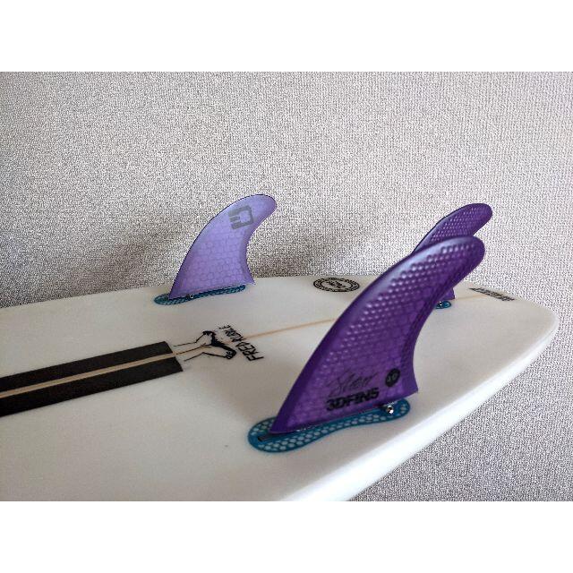 未使用 FCS 3D FINS フィン Purple S サイズ