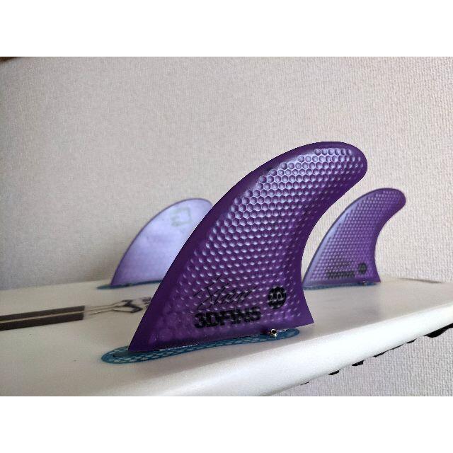 未使用 FCS 3D FINS フィン Purple S サイズ スポーツ/アウトドアのスポーツ/アウトドア その他(サーフィン)の商品写真