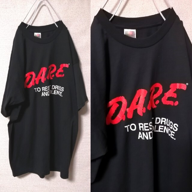 Santa Monica(サンタモニカ)のOLD古着　D.A.R.E　Tシャツフルーツオブザルームボディ　ゆるダボカワイイ メンズのトップス(Tシャツ/カットソー(半袖/袖なし))の商品写真