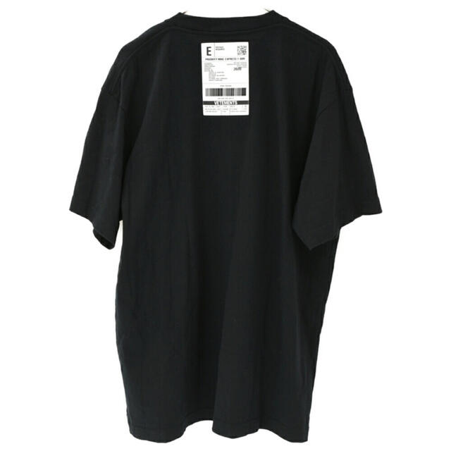 Tシャツ/カットソー(半袖/袖なし)本物 ヴェトモン バーコード tシャツ パーカー スニーカー トリプルs 新作