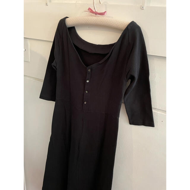 Ron Herman(ロンハーマン)の最終価格🐧RonHerman back button onepiece. レディースのワンピース(ひざ丈ワンピース)の商品写真