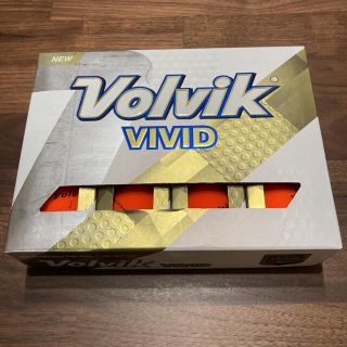 【新品未使用】Volvik VIVID ゴルフボール オレンジ 1ダース(その他)