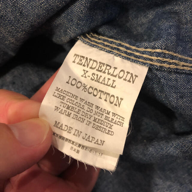 TENDERLOIN(テンダーロイン)のテンダーロイン tenderloin シャンブレーシャツ XS インディゴブルー メンズのトップス(シャツ)の商品写真