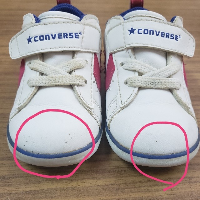 CONVERSE(コンバース)のCONVERSE⭐スニーカー⭐靴⭐白⭐子供⭐13.5 キッズ/ベビー/マタニティのベビー靴/シューズ(~14cm)(スニーカー)の商品写真