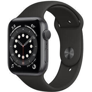 アップルウォッチ(Apple Watch)のApple Watch Series 6(GPSモデル)44mmスペースグレイ(腕時計(デジタル))