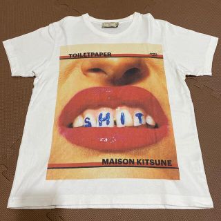 メゾンキツネ(MAISON KITSUNE')の値下げ中！　メゾンキツネ　ビッグシャツ　トイレットペーパー　(Tシャツ/カットソー(半袖/袖なし))