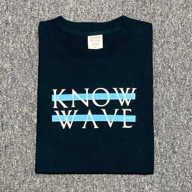 KNOW WAVE ロゴTシャツ　ネイビー　Mサイズ　エーロン