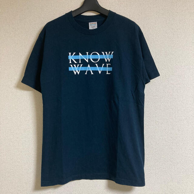 KNOW WAVE ロゴTシャツ　ネイビー　Mサイズ　エーロン 1