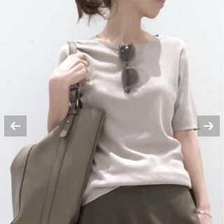 アパルトモンドゥーズィエムクラス(L'Appartement DEUXIEME CLASSE)のSilk*CTN ハンソデ TOPS(カットソー(半袖/袖なし))