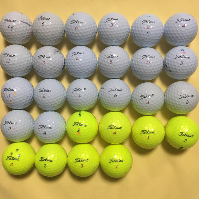 Titleist(タイトリスト)のタイトリストPROV1ロストボール28球(92) スポーツ/アウトドアのゴルフ(その他)の商品写真