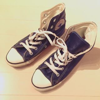 コンバース(CONVERSE)のCONVERSE AllSTAR ハイカット レザー 24cm(スニーカー)