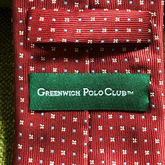 赤ネクタイ　GREEN WICH POLO CLUB レディースのファッション小物(ネクタイ)の商品写真