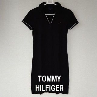 トミーヒルフィガー(TOMMY HILFIGER)の★格安 TOMMY HILFIGER（トミーヒルフィガー）ポロワンピ 黒★(ひざ丈ワンピース)