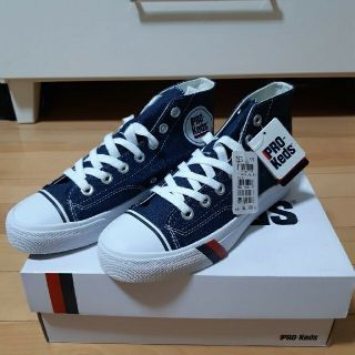 プロケッズ(PRO-Keds)の新品、PRO-KEDS スニーカー　デニム色23.5cm(スニーカー)